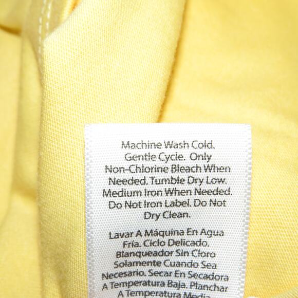 Wonder Nation Yellow Girls Basic Short Sleeve T-Shirt - Picture 7 of 7